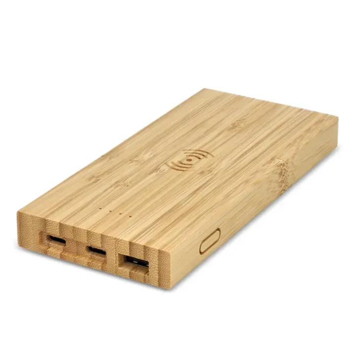 Bamboo Powerbank Wireless Charging 8000mAh - LT95507 (N0094)